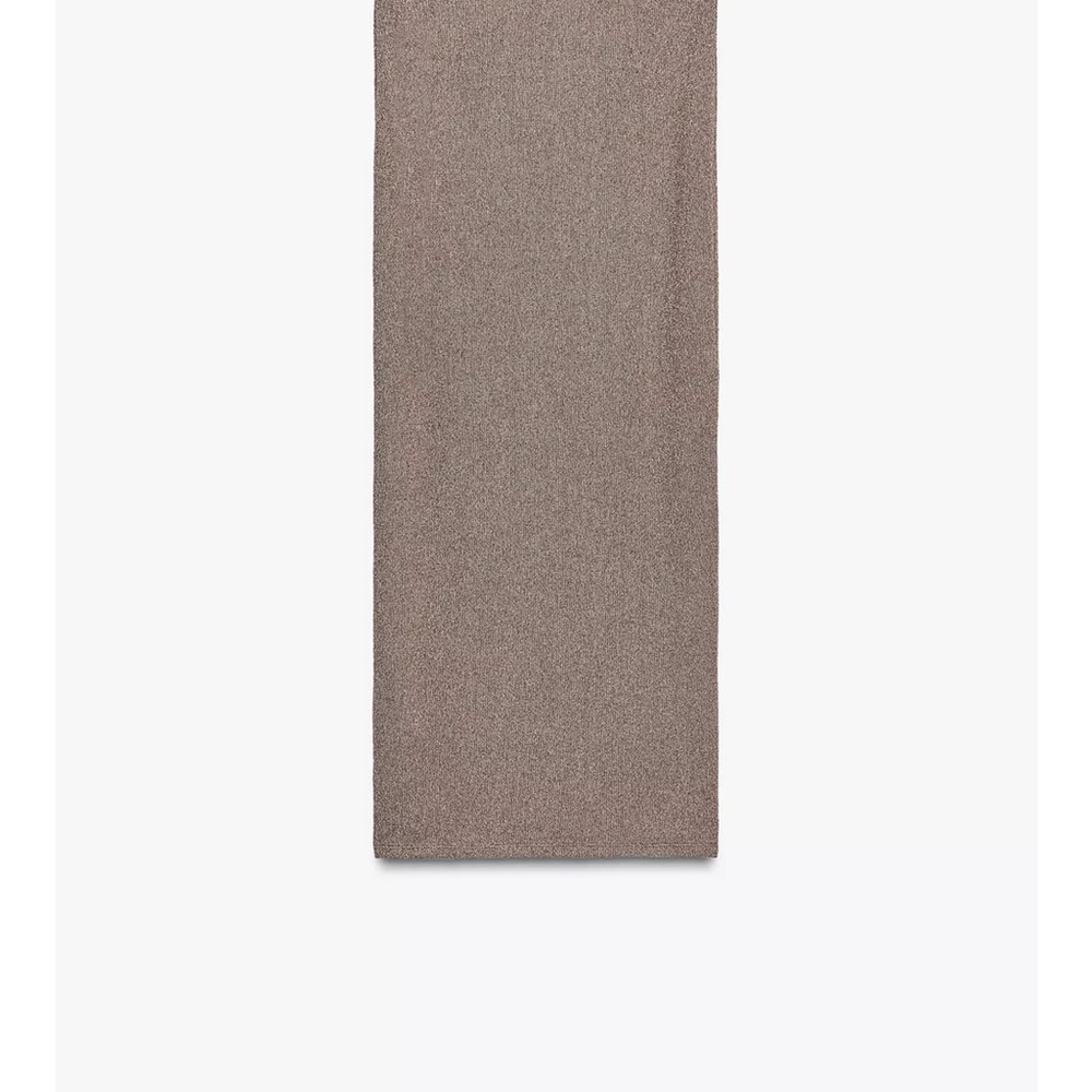 Zara NWT viscose knit stretchy midi skirt light brown tan - Picture 7 of 10